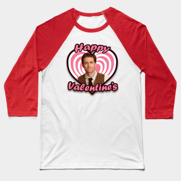 Will Schuester Happy Valentine's Baseball T-Shirt by charlesproctor